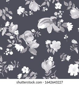 Floral seamless pattern with beautiful flowers. flowers Pattern for summer fashion prints. - Vector 