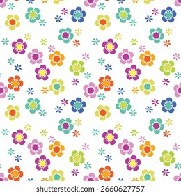 Floral seamless pattern Beautiful romantic floral collection.