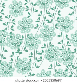 Nahtloses Blumenmuster. Schöne Textur für Druck, Stoff, Textil, Tapete in rosa und blauen Farben. Handgezeichnete Tintengrafik im Linien-Kunststil