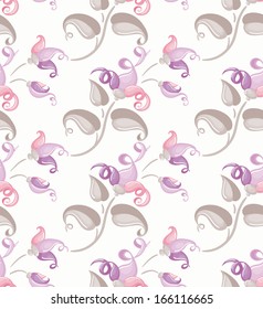Floral seamless pattern. Beauty background with stylized flower design