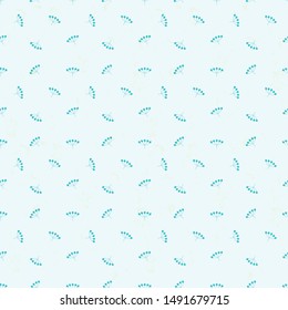 Floral seamless pattern with berries. Simple minimalistic background