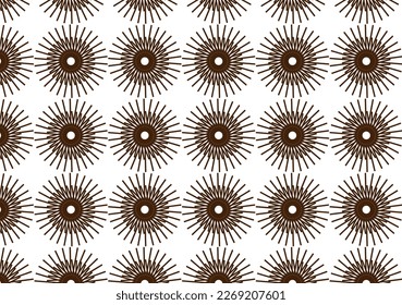 Floral seamless pattern black and white