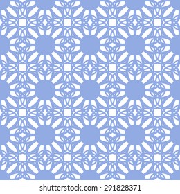 Floral seamless pattern blue color