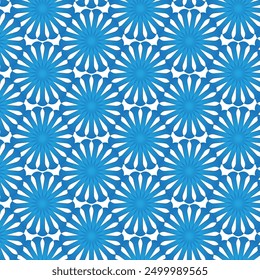 Pétalos azules del patrón inconsútil floral de un plasma, fondo azul del patrón del color
