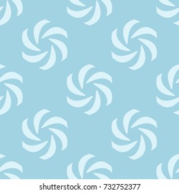 Floral seamless pattern. Blue wallpaper background