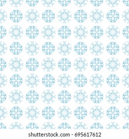 Floral seamless pattern. Blue and white abstract background for wallpaper and textile