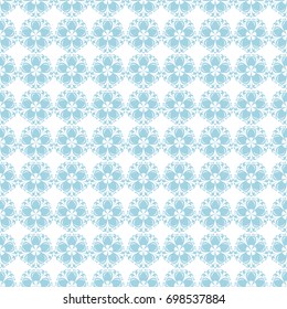 Floral seamless pattern. Blue and white abstract background for wallpaper and textile