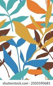 Floral seamless pattern boho background