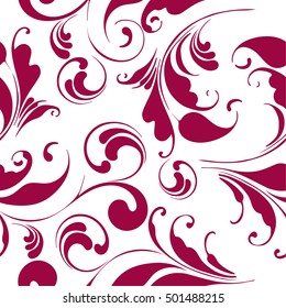 Floral seamless pattern. Boho, country, rustic style.