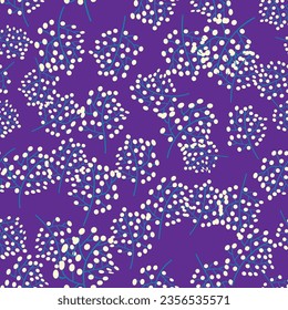 Floral seamless pattern. Branch with leaves ornamental texture. Flourish nature summer garden textured background