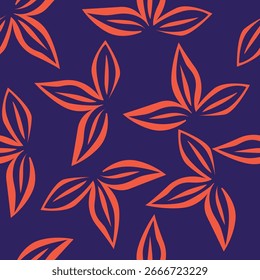 Patrón floral sin fisuras. Rama con hojas de fondo ornamental.