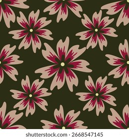 Patrón floral sin fisuras. Rama con hojas de fondo ornamental.