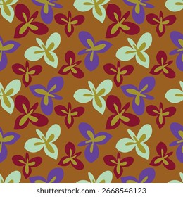 Nahtloses Blumenmuster. Zweig mit Blättern ornamentalen Hintergrund.