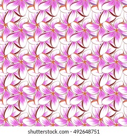 Floral seamless pattern with bright summer flowers. Endless vector texture for romantic design, decoration, greeting cards, posters, invitations, advertisement, for textile print and fabric.