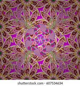 Floral seamless pattern with bright summer flowers in colors. Endless vector texture for romantic design, decoration, greeting cards, posters, wrapping, for textile print and fabric.