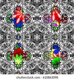 Floral seamless pattern with bright summer flowers colorful. Endless vector texture for romantic design, decoration, greeting cards, posters, wrapping, for textile print and fabric.