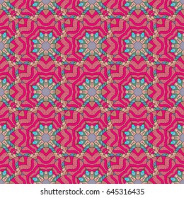Floral seamless pattern with bright summer flowers in blue colors. Endless vector texture for romantic design, decoration, greeting cards, posters, wrapping, for textile print and fabric.
