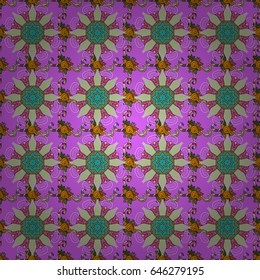 Floral seamless pattern with bright summer flowers in blue colors. Endless raster texture for romantic design, decoration, greeting cards, posters, wrapping, for textile print and fabric.