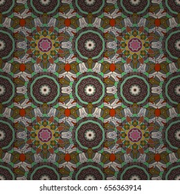 Floral seamless pattern with bright summer flowers in colors. Endless vector texture for romantic design, decoration, greeting cards, posters, wrapping, for textile print and fabric.