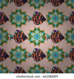 Floral seamless pattern with bright summer flowers in colors. Endless vector texture for romantic design, decoration, greeting cards, posters, wrapping, for textile print and fabric.