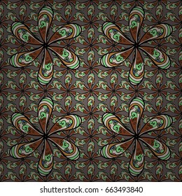 Floral seamless pattern with bright summer flowers in colors. Endless vector texture for romantic design, decoration, greeting cards, posters, wrapping, for textile print and fabric.