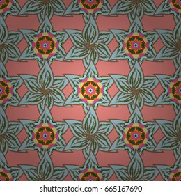 Floral seamless pattern with bright summer flowers in colors. Endless vector texture for romantic design, decoration, greeting cards, posters, wrapping, for textile print and fabric.