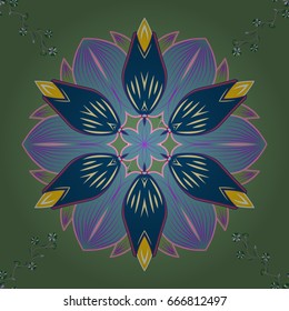 Floral seamless pattern with bright summer flowers in colors. Endless vector texture for romantic design, decoration, greeting cards, posters, wrapping, for textile print and fabric.