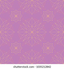 Floral seamless pattern. Bright violet background with colored design for wallpapers, textile and fabrics