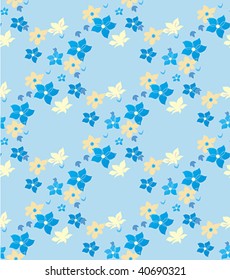 Floral seamless pattern for business artwork. Vector.