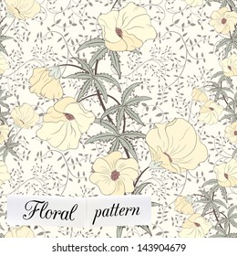 floral seamless pattern can be used for wallpaper, website background, textile printing