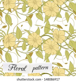 floral seamless pattern can be used for wallpaper, website background, textile printing