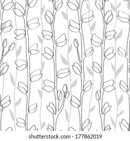 Floral seamless pattern. Can be used for wallpaper, pattern fills, web page background, surface textures, textile.
