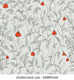 El patrón inconsútil floral se puede utilizar para el Fondo de pantalla, fondo de Sitio web, impresión textil