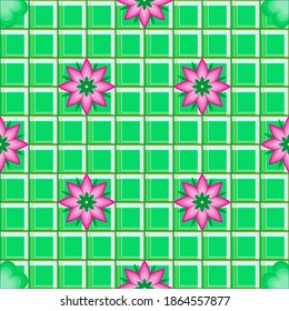 Se puede utilizar un patrón sin soldadura floral para tela, impresión, papel pintado, papel enrollado, diseño web, cubierta y más.
