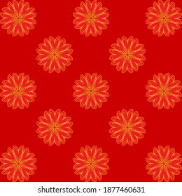 Nahtlose Blumenmuster können für Gewebe, Druck, Tapeten, Öltuch, Wickelpapier, Webdesign, Cover und mehr verwendet werden.