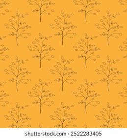 Patrón floral sin fisuras se puede utilizar para el Fondo de pantalla, fondo de Sitio web, impresión textil. Dibujado a mano Ilustración vectorial interminable de flores sobre fondo claro. Tema de flores. 