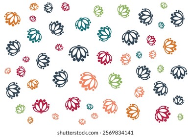 Floral seamless pattern. It can be used for wallpapers, wrapping, cards, patterns for clothes and other.