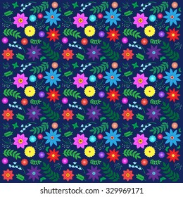 Floral seamless pattern, can be used as background.