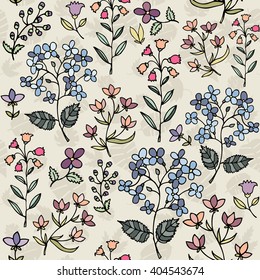 Floral seamless pattern. Seamless pattern can be used for wallpaper, pattern fills, web page background, surface textures