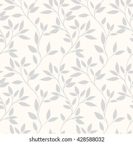 Floral seamless pattern can be used for wallpaper, website background, textile printing. Hand drawn endless vector illustration of flowers on light background. Flower theme. Summer collection.