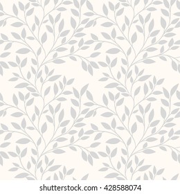 Floral seamless pattern can be used for wallpaper, website background, textile printing. Hand drawn endless vector illustration of flowers on light background. Flower theme. Summer collection.