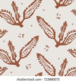 Floral seamless pattern can be used for wallpaper, website background, textile printing. Hand drawn endless vector illustration of flowers. Flower theme. Summer, autumn , winter, spring collection.