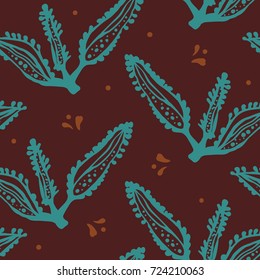 Floral seamless pattern can be used for wallpaper, website background, textile printing. Hand drawn endless vector illustration of flowers. Flower theme. Summer, autumn , winter, spring collection.