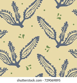 Floral seamless pattern can be used for wallpaper, website background, textile printing. Hand drawn endless vector illustration of flowers. Flower theme. Summer, autumn , winter, spring collection.