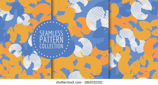 Floral seamless pattern collection. Vector design for paper, fabric, interior decor and cover