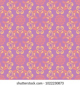Floral seamless pattern. Colored background for wallpapers, textile and fabrics