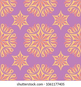 Floral seamless pattern. Colored background for wallpapers, textile and fabrics