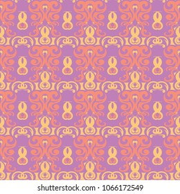 Floral seamless pattern. Colored background for wallpapers, textile and fabrics