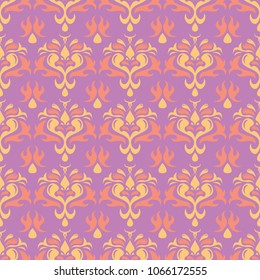 Floral seamless pattern. Colored background for wallpapers, textile and fabrics
