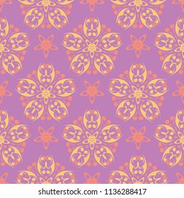 Floral seamless pattern. Colored background for wallpapers, textile and fabrics